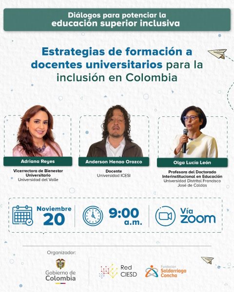 Estrategias de formación a docentes universitarios para la inclusión en Colombia