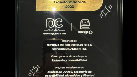 ¡Felicitaciones! Biblioteca UD 360 de la Universidad Distrital recibe importante reconocimiento por Inclusión y Accesibilidad