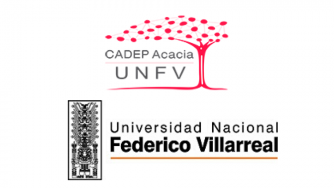 Logo del CADEP UNFV y logo de la universidad UNFV