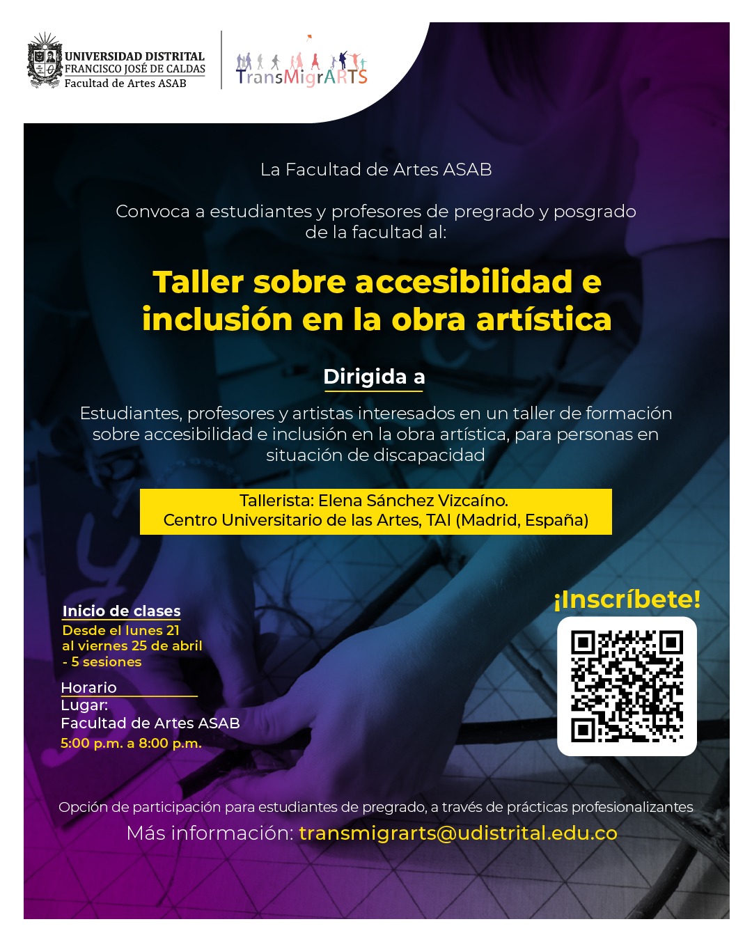 Taller sobre Accesibilidad e Inclusión en la Obra Artística