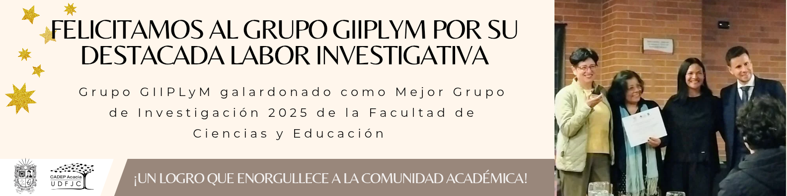 Felicitamos al grupo GIIPLyM por su destacada labor investigativa