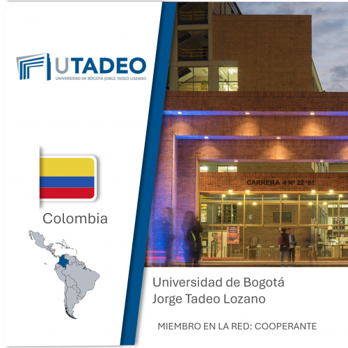 Utadeo Miembro Cooperante Logo de la Tadeo, Bandera de Colombia, Universidad como miembro cooperante de la red