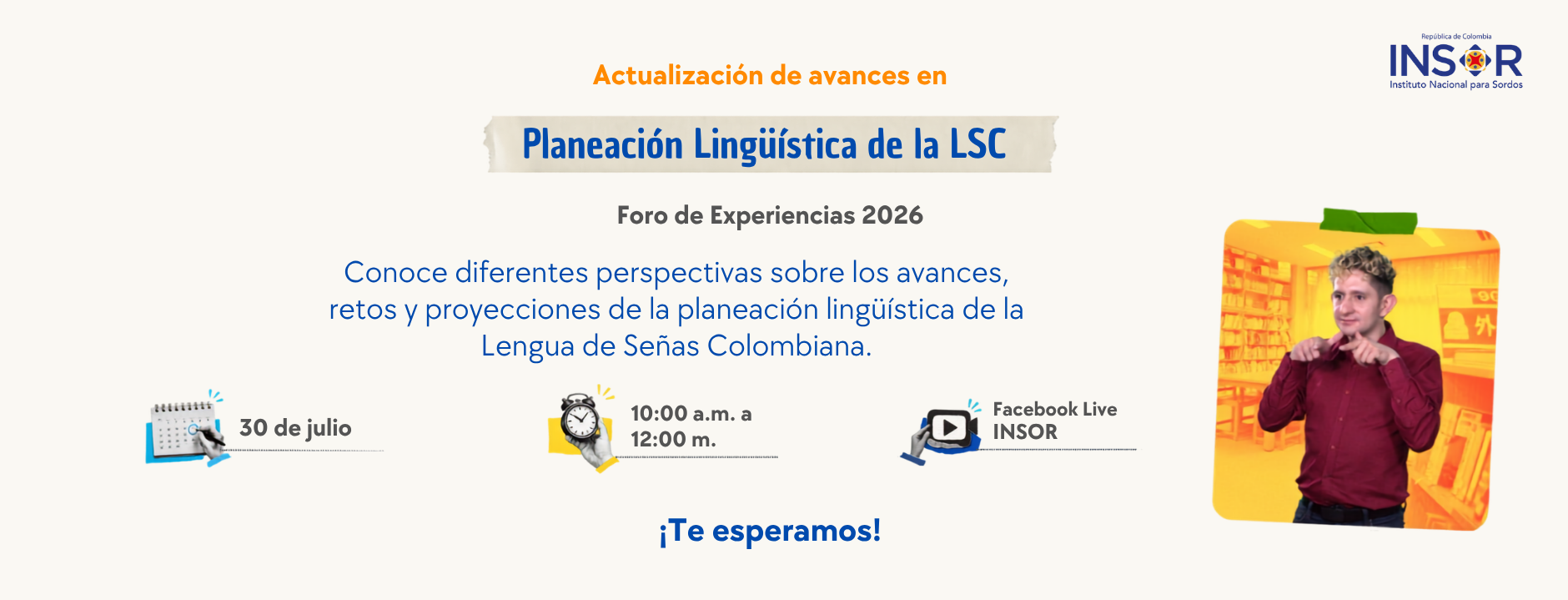 Actualización de avances en Planeación Linguistica de la LSC - Foro de Experiencias 2026